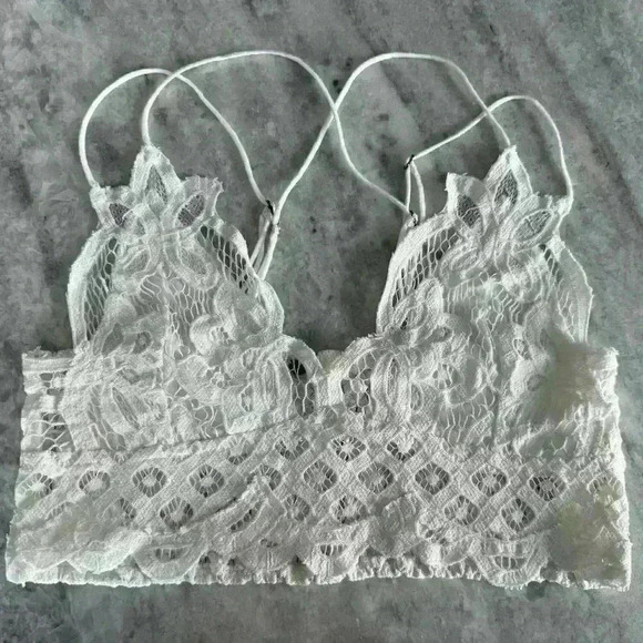 Free People Adell Bralette crochet lace cropped perfect - Picture 13 of 15